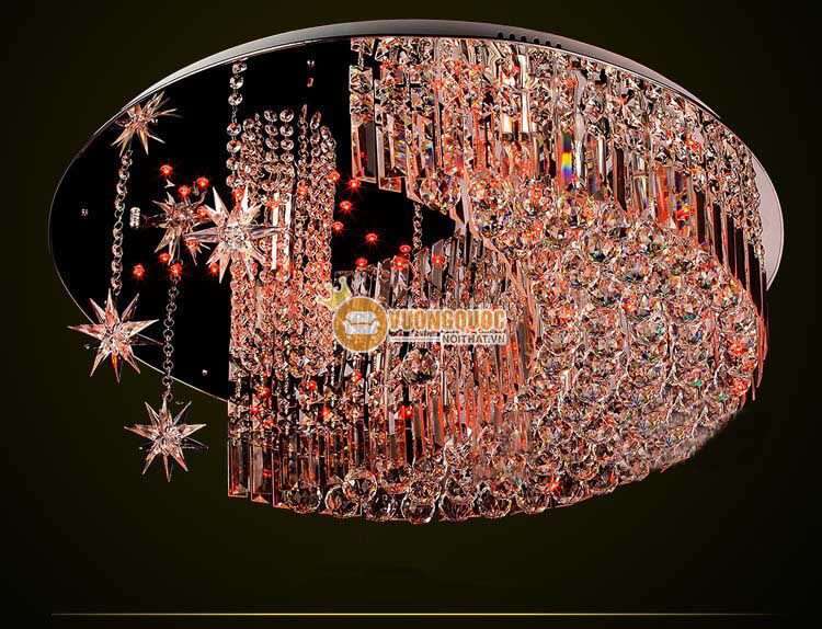 Đèn ốp trần pha lê thiết kế trăng sao cực đẹp CM103-6